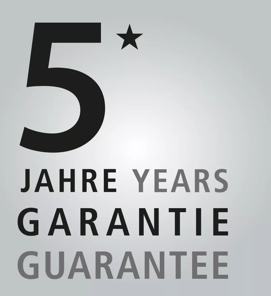 5 years guarantee