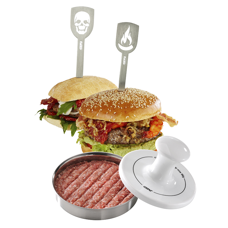Пресс для гамбургеров СПАРК + Шпажки для гамбургеров ТОРРО 00117